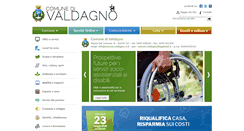 Desktop Screenshot of comune.valdagno.vi.it